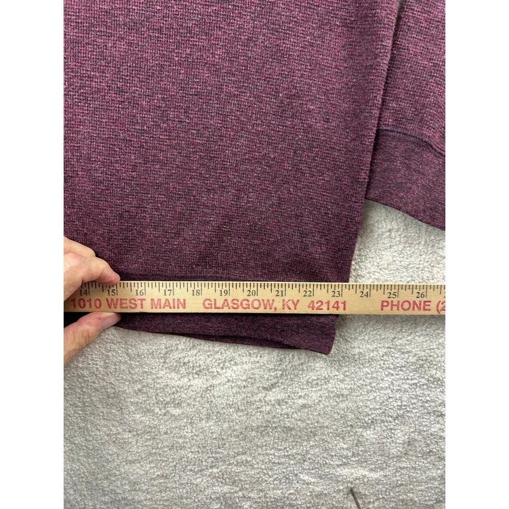 Member's Mark Heathered Pullover XXL Port Burgundy Crewneck Dadcore Casual Relax